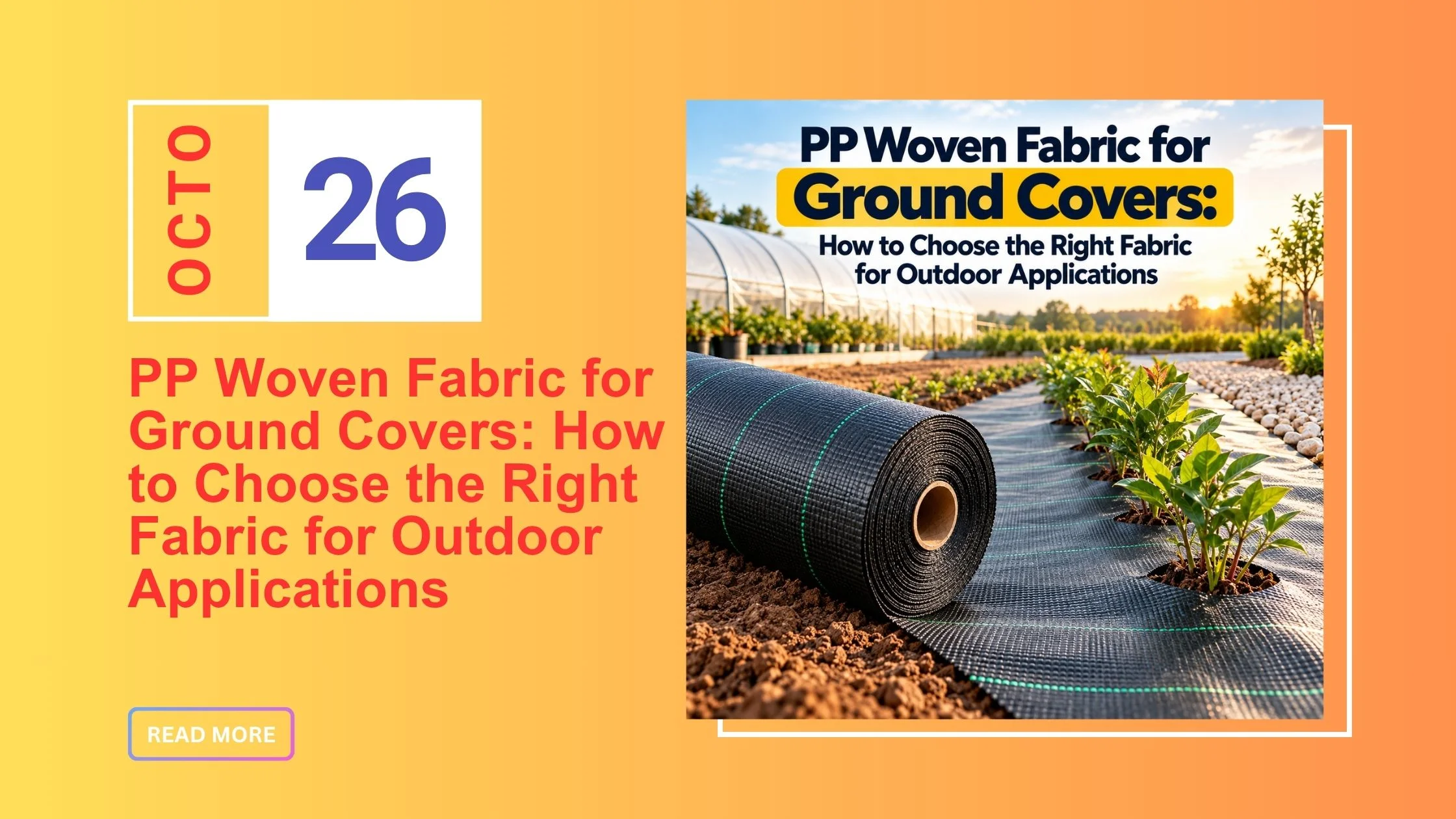 PP Woven Fabric for Ground Covers: Buying Guide